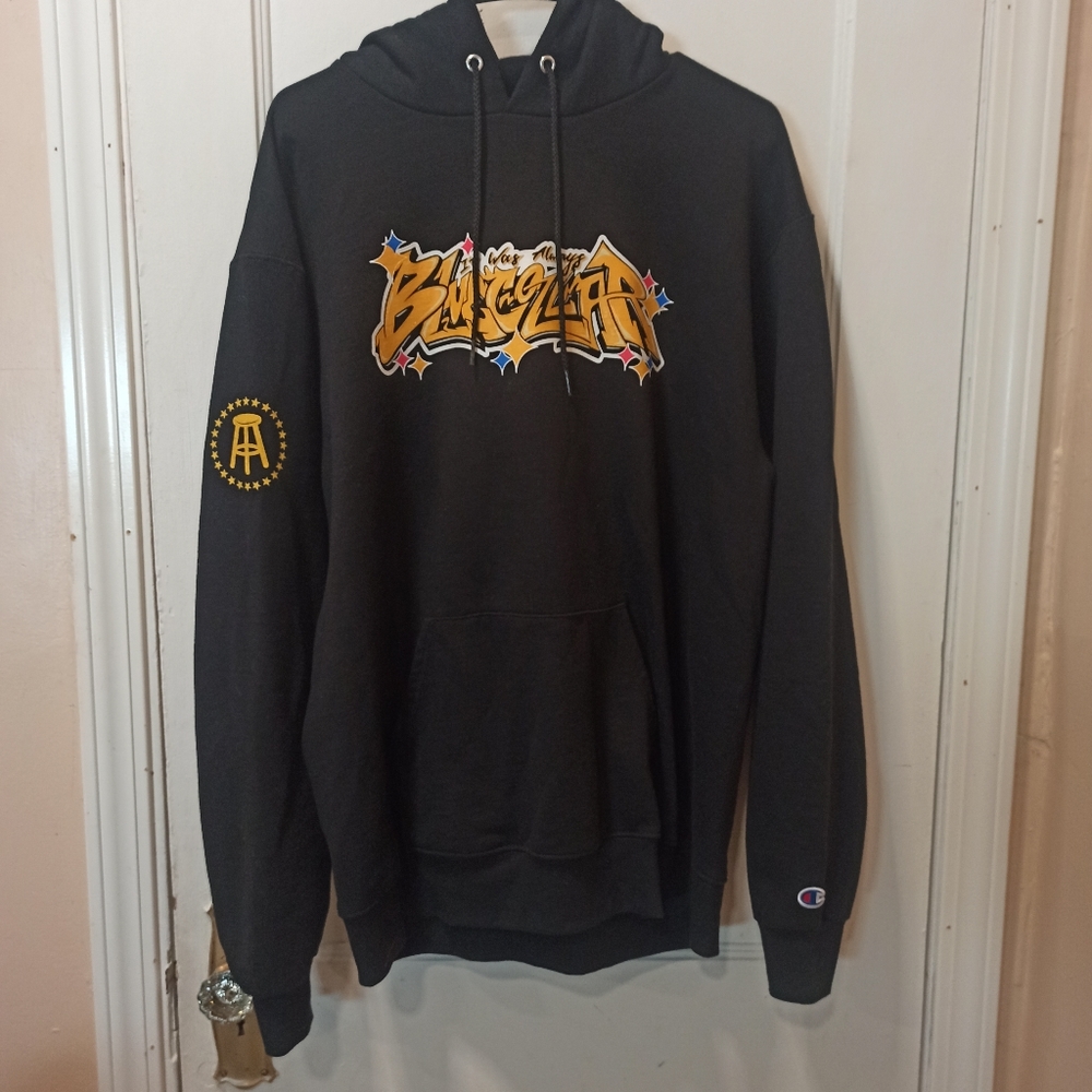 Champion Men's Pittsburgh Steelers Black Pullover Hoodie Size L